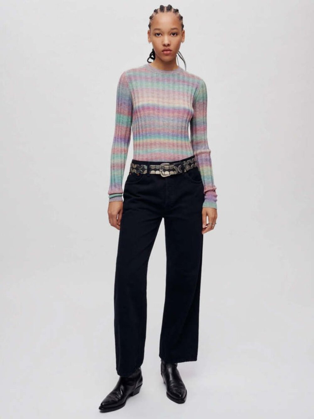 31-NWT RE/DONE LOOSE CROP JEANS (DESIGNER)